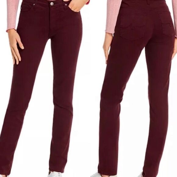 Ag the Stilt cigarette leg red pant size 27 - Picture 1 of 10